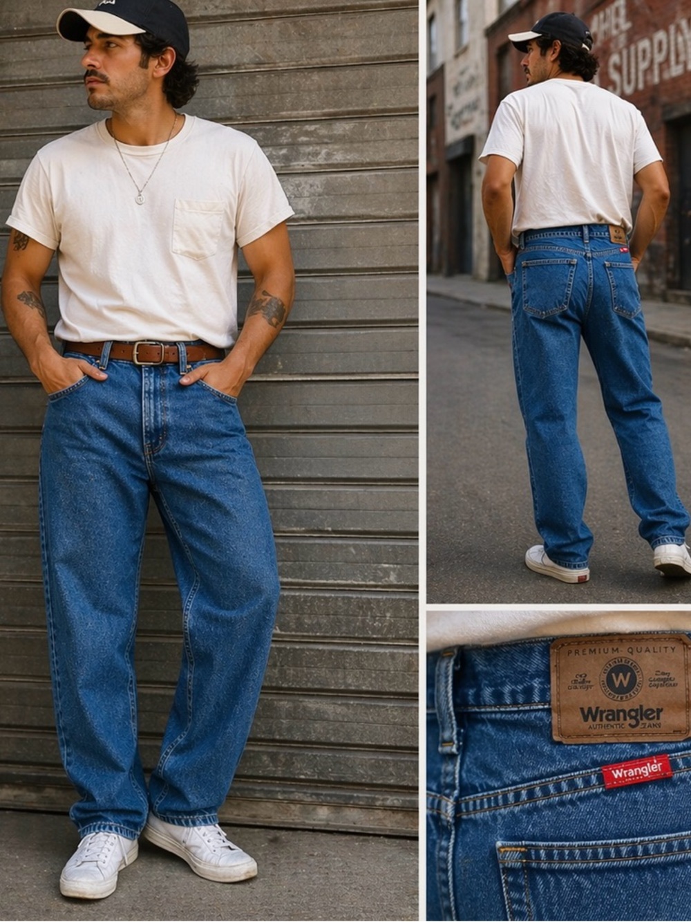 Wrangler Vintage 42x30 Workwear Jeans Heavy Denim